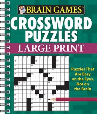 Brain Games - Krzyżówki - Duży druk (zielony) - Brain Games - Crossword Puzzles - Large Print (Green)