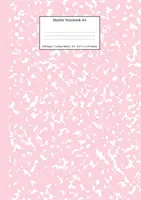 Marmurowy notatnik A4: pastelowy różowy notatnik College Ruled Journal - Marble Notebook A4: Pastel Pink College Ruled Journal