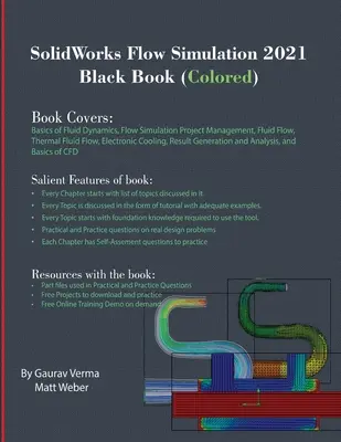 SolidWorks Flow Simulation 2021 Czarna książka (kolorowa) - SolidWorks Flow Simulation 2021 Black Book (Colored)