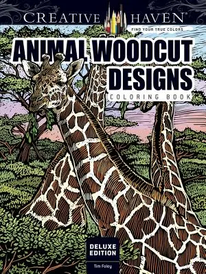 Kolorowanka ze zwierzęcymi drzeworytami Creative Haven Deluxe Edition - Creative Haven Deluxe Edition Animal Woodcut Designs Coloring Book