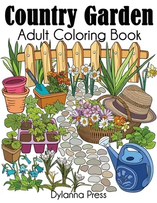 Wiejski ogród - kolorowanka dla dorosłych - Country Garden Adult Coloring Book