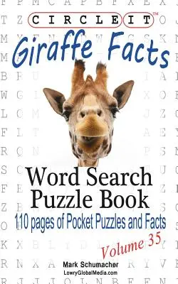 Krąg, fakty o żyrafach, wyszukiwanie słów, książka z łamigłówkami - Circle It, Giraffe Facts, Word Search, Puzzle Book