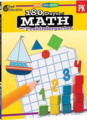 180 dni matematyki dla przedszkolaków: Ćwicz, oceniaj, diagnozuj - 180 Days of Math for Prekindergarten: Practice, Assess, Diagnose