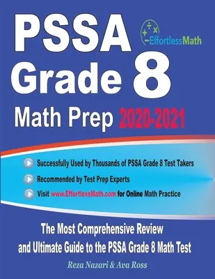 PSSA Grade 8 Math Prep 2020-2021: Najbardziej kompleksowy przegląd i kompletny przewodnik po teście matematycznym PSSA dla klasy 8 - PSSA Grade 8 Math Prep 2020-2021: The Most Comprehensive Review and Ultimate Guide to the PSSA Grade 8 Math Test