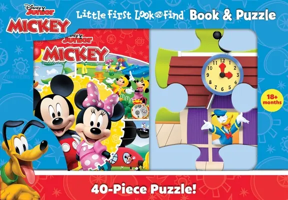 Disney Junior Klub Myszki Miki: Mała pierwsza książeczka i układanka „Patrz i znajdź - Disney Junior Mickey Mouse Clubhouse: Little First Look and Find Book & Puzzle