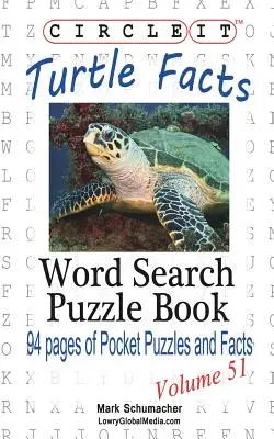 Okrąg, fakty o żółwiach, wyszukiwanie słów, książka z łamigłówkami - Circle It, Turtle Facts, Word Search, Puzzle Book