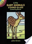 Kolorowanka z małymi zwierzętami witrażowymi - Little Baby Animals Stained Glass Coloring Book