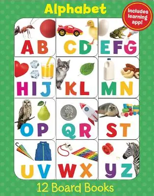 Alfabet (zestaw 12 książek i aplikacja do pobrania!) - Alphabet (12 Book Set & Downloadable App!)