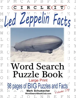 Krąg, fakty o Led Zeppelin, wyszukiwanie słów, książka z łamigłówkami - Circle It, Led Zeppelin Facts, Word Search, Puzzle Book