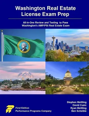 Washington Real Estate License Exam Prep: Wszechstronny przegląd i testowanie, aby zdać egzamin AMP/PSI z nieruchomości w Waszyngtonie - Washington Real Estate License Exam Prep: All-in-One Review and Testing to Pass Washington's AMP/PSI Real Estate Exam
