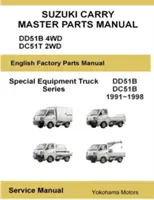 Suzuki Carry Truck Special Equipment Master Parts Manual DD51B DC51C