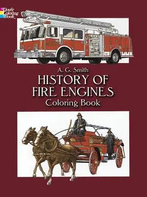 Kolorowanka z historią wozów strażackich - History of Fire Engines Coloring Book