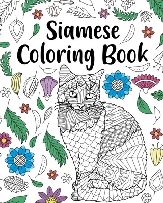 Kolorowanka kot syjamski - Siamese Cat Coloring Book