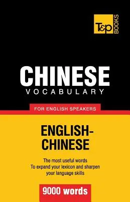 Chińskie słownictwo dla anglojęzycznych - 9000 słów - Chinese vocabulary for English speakers - 9000 words