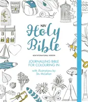 NIV Journalling Bible do kolorowania - z niezakreślonymi marginesami i ilustracjami do pokolorowania - NIV Journalling Bible for Colouring In - With unlined margins and illustrations to colour in