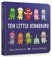 Książka planszowa z dziesięcioma małymi dinozaurami - Ten Little Dinosaurs Board Book