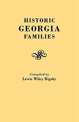 Historyczne rodziny z Georgii - Historic Georgia Families