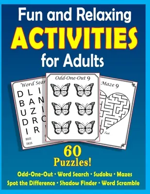 Zabawne i relaksujące zajęcia dla dorosłych: Puzzle dla osób z demencją [duży druk] - Fun and Relaxing Activities for Adults: Puzzles for People with Dementia [Large-Print]
