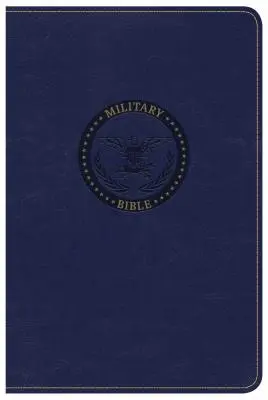 Biblia wojskowa CSB, błękit królewski w skórzanej oprawie - CSB Military Bible, Royal Blue Leathertouch