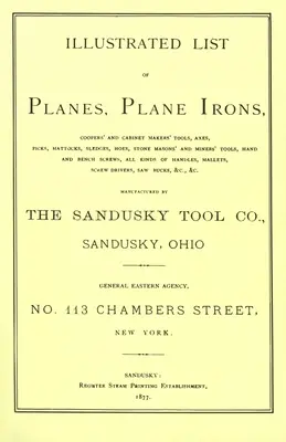 Katalog Sandusky Tool Co. z 1877 r. - Sandusky Tool Co. 1877 Catalog