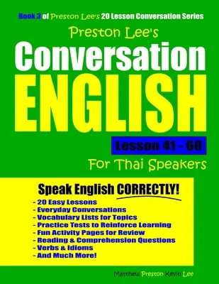 Preston Lee Angielski konwersacyjny dla osób mówiących po tajsku Lekcja 41 - 60 - Preston Lee's Conversation English For Thai Speakers Lesson 41 - 60