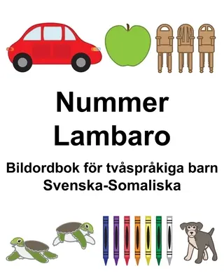 Szwedzko-somalijskie liczby/Lambaro Dwujęzyczna książka obrazkowa dla dzieci - Svenska-Somaliska Nummer/Lambaro Bildordbok fr tvsprkiga barn