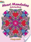 Kolorowanka z mandalami w kształcie serca - Heart Mandalas Coloring Book