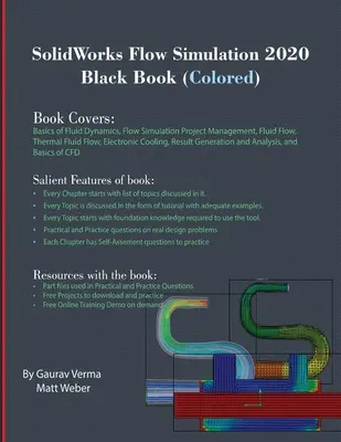 SolidWorks Flow Simulation 2020 Czarna książka (kolorowa) - SolidWorks Flow Simulation 2020 Black Book (Colored)