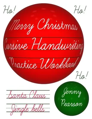 Wesołych Świąt - zeszyt ćwiczeń do nauki pisania odręcznego - Merry Christmas Cursive Handwriting Practice Workbook