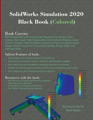 SolidWorks Simulation 2020 Czarna książka (kolorowa) - SolidWorks Simulation 2020 Black Book (Colored)