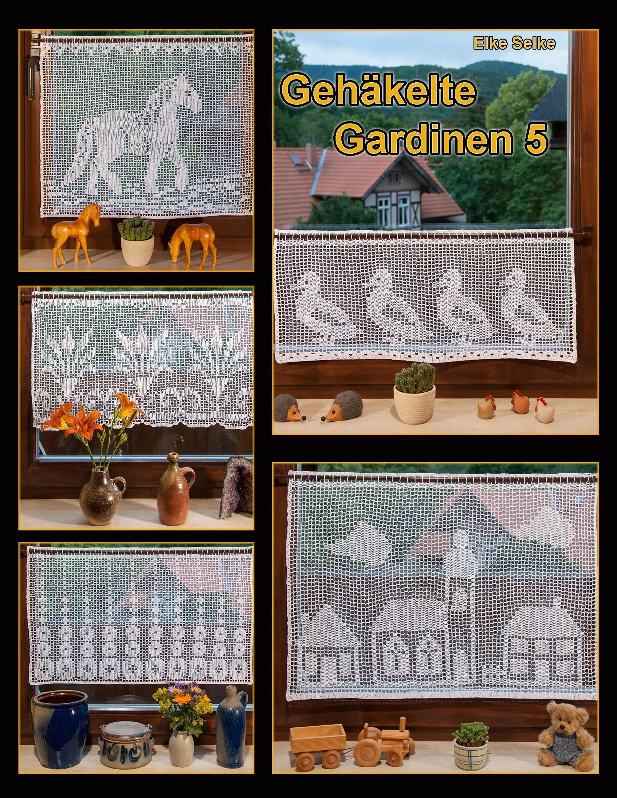 Gehkelte Gardinen 5