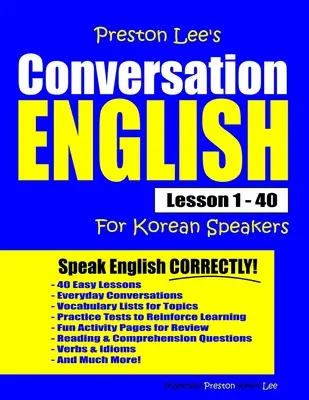 Preston Lee Angielski konwersacyjny dla osób mówiących po koreańsku Lekcja 1 - 40 - Preston Lee's Conversation English For Korean Speakers Lesson 1 - 40