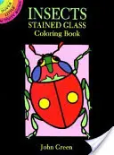 Kolorowanka z witrażami owadów - Insects Stained Glass Coloring Book