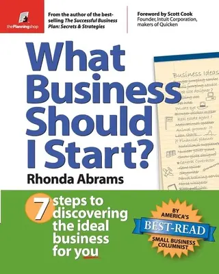 Jaki biznes powinienem założyć: 7 kroków do odkrycia idealnego biznesu dla siebie - What Business Should I Start?: 7 Steps to Discovering the Ideal Business for You