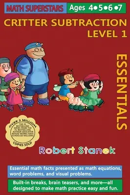 Math Superstars Subtraction Level 1, Library Hardcover Edition: Niezbędne fakty matematyczne dla dzieci w wieku 4-7 lat - Math Superstars Subtraction Level 1, Library Hardcover Edition: Essential Math Facts for Ages 4 - 7