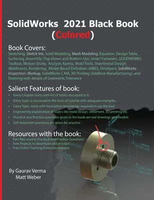 SolidWorks 2021 Czarna książka (kolorowa) - SolidWorks 2021 Black Book (Colored)