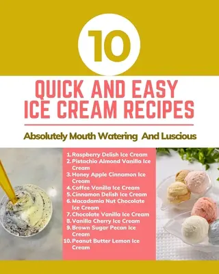 10 szybkich i łatwych przepisów na lody - absolutnie przepyszne i soczyste - brązowo-złota różowa pastelowa abstrakcyjna okładka - 10 Quick And Easy Ice Cream Recipes - Absolutely Mouth Watering And Luscious - Brown Gold Pink Pastel Abstract Cover