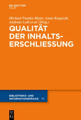 Jakość w tworzeniu treści - Qualitt in der Inhaltserschlieung