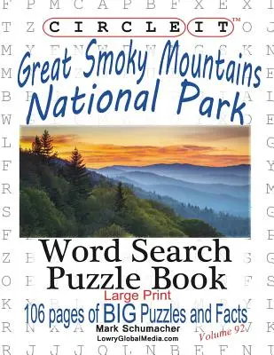 Zakreśl to, fakty o parku narodowym Great Smoky Mountains, wyszukiwanie słów, książka z łamigłówkami - Circle It, Great Smoky Mountains National Park Facts, Word Search, Puzzle Book