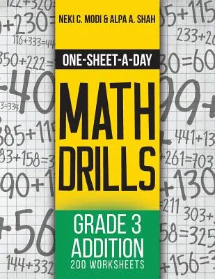 Ćwiczenia matematyczne na jeden arkusz dziennie: Dodawanie w klasie 3 - 200 arkuszy (książka 5 z 24) - One-Sheet-A-Day Math Drills: Grade 3 Addition - 200 Worksheets (Book 5 of 24)