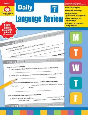 Codzienny przegląd językowy, klasa 7 Te - Daily Language Review, Grade 7 Te