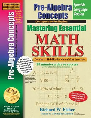 Pre-Algebra Concepts, Mastering Essential Math Skills w hiszpańskiej wersji językowej - Pre-Algebra Concepts, Mastering Essential Math Skills Spanish Language Version