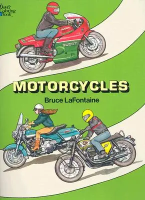 Kolorowanka z motocyklami - Motorcycles Coloring Book