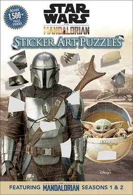 Gwiezdne wojny: Mandalorianie - naklejkowe puzzle artystyczne - Star Wars: The Mandalorian Sticker Art Puzzles