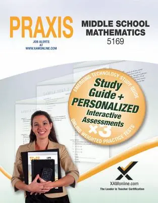 Praxis Middle School Mathematics 5169 Książka i Online - Praxis Middle School Mathematics 5169 Book and Online