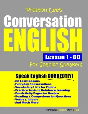 Preston Lee Angielski konwersacyjny dla osób mówiących po hiszpańsku Lekcja 1 - 60 - Preston Lee's Conversation English For Spanish Speakers Lesson 1 - 60