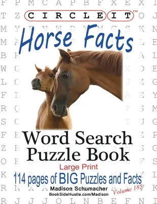 Kółko Graniaste, Fakty o koniach, Wyszukiwanie informacji, Książka z łamigłówkami - Circle It, Horse Facts, Word Search, Puzzle Book