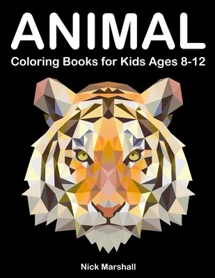 Kolorowanki ze zwierzętami dla dzieci w wieku 8-12 lat: Kolorowanki ze zwierzętami z delfinem, lisem, rekinem i jeleniem - Animal Coloring Books for Kids Ages 8-12: Animetrics Coloring Books with Dolphin, Fox, Shark and Deer