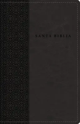 Rvr60 Santa Biblia, Letra Grande, Tamao Compacto, Leathersoft, Negro, Edicin Letra Roja, Con ndice Y Cierre