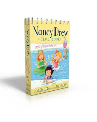 Nancy Drew Clue Book Mystery Mayhem Collection Książki 1-4: Pool Party Puzzler; Last Lemonade Standing; A Star Witness; Big Top Flop - Nancy Drew Clue Book Mystery Mayhem Collection Books 1-4: Pool Party Puzzler; Last Lemonade Standing; A Star Witness; Big Top Flop